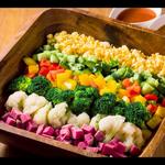 野菜たっぷり2種ドレッシングの ゴブサラダ フル