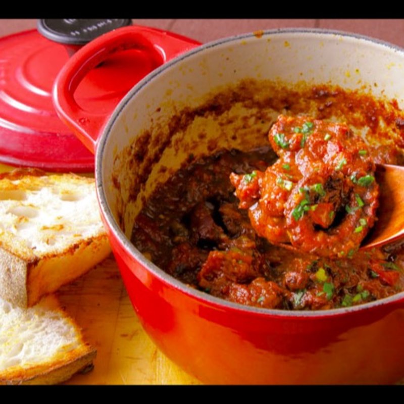 タコの赤ワイン煮込み(レストラン マルタ)