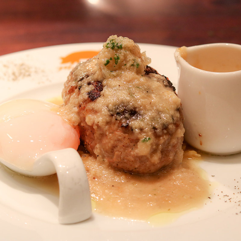 軟骨ハンバーグ200g・柚子胡椒ソース(ミセスバーグ キンシチョウ （Mrs.Burg KINSHI-CHO）)