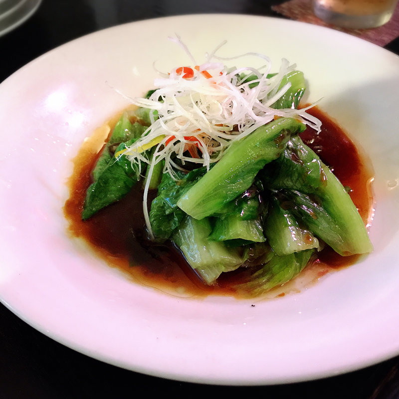 ロメインレタスの強火いためオイスターソース(シンガポールシーフードリパブリック )