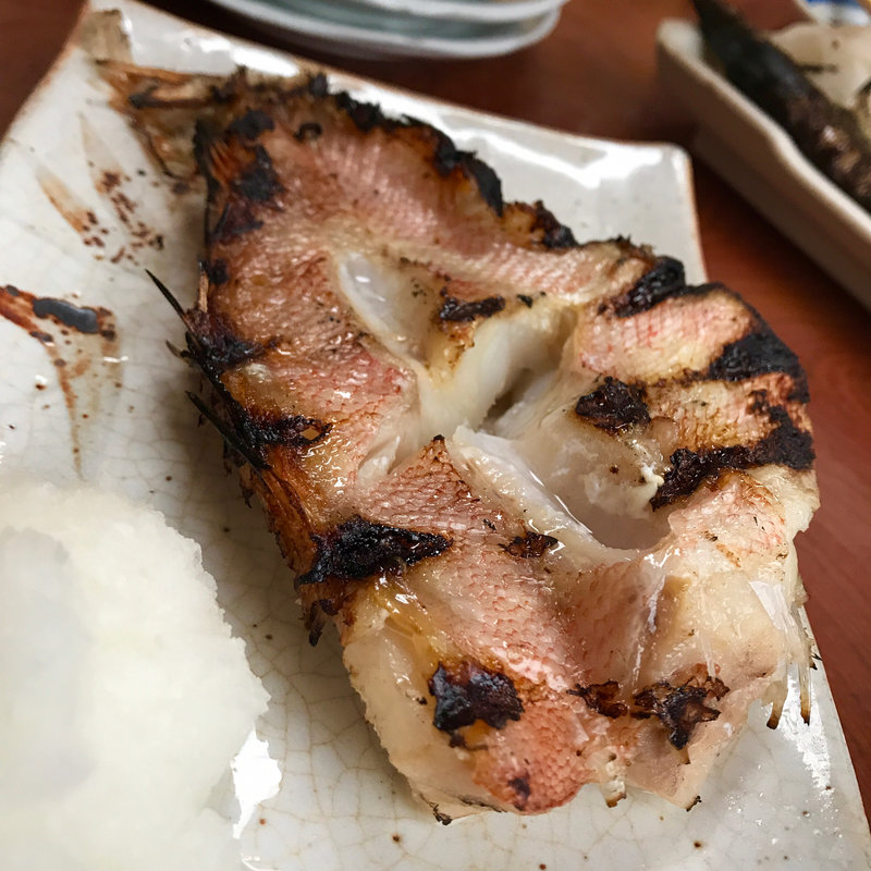 赤だい粕漬焼(食事処 酒肴 水口)