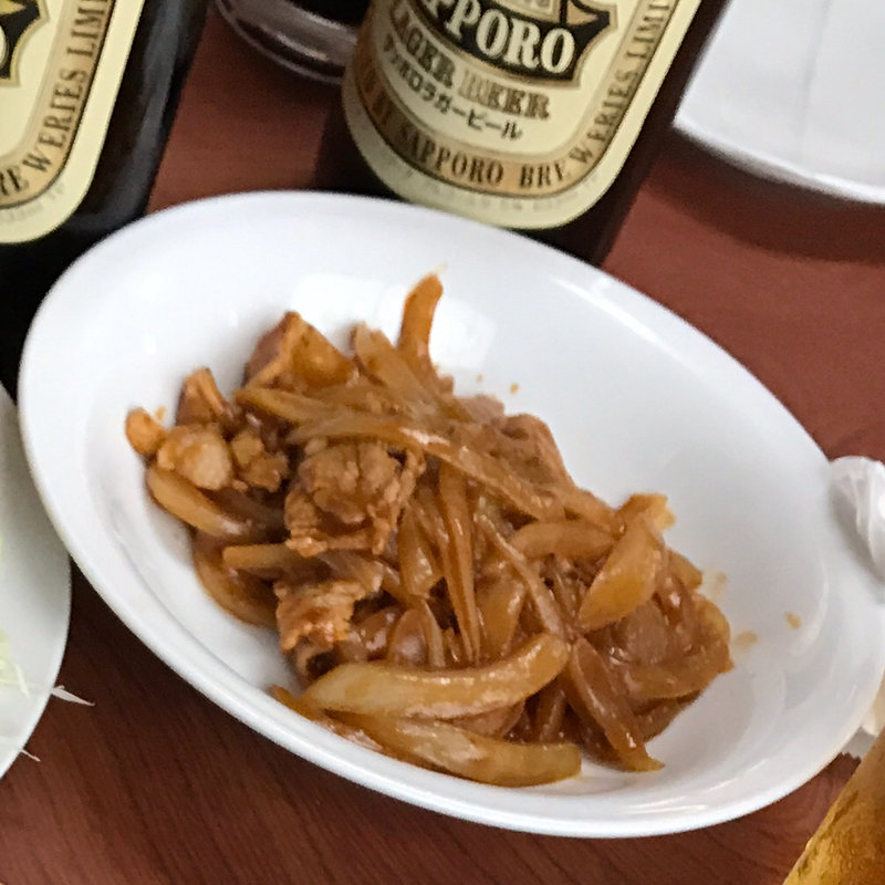 当店自慢のいり豚(食事処 酒肴 水口)