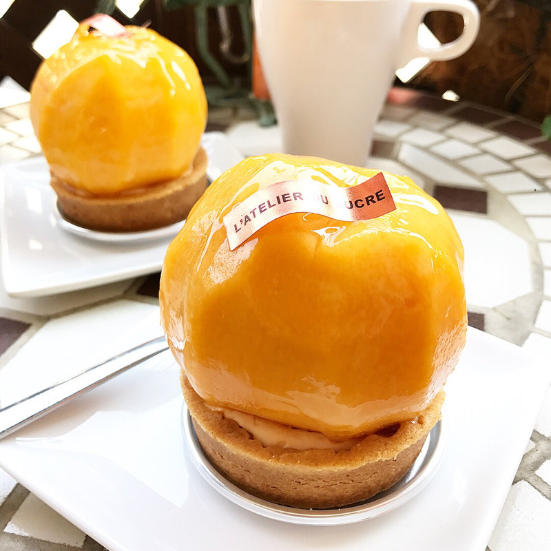 まるごと黄金桃のタルト