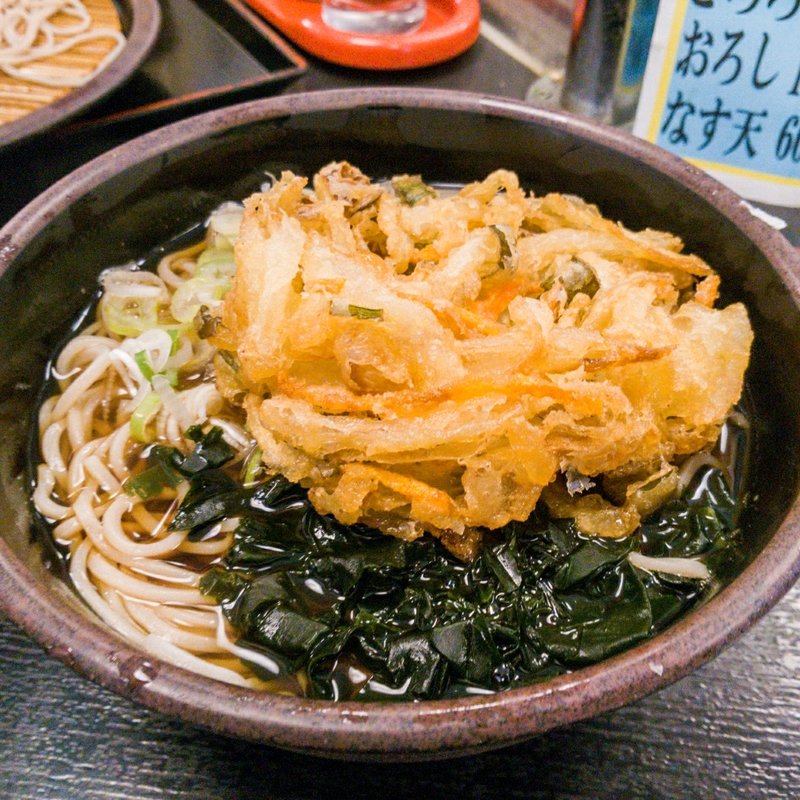 かきあげそば(ゆで太郎 入船店)