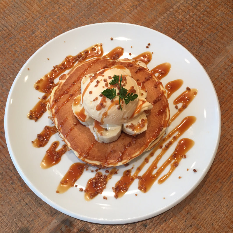バナナのキャラメルパンケーキ(キャンベル・アーリー 博多店)
