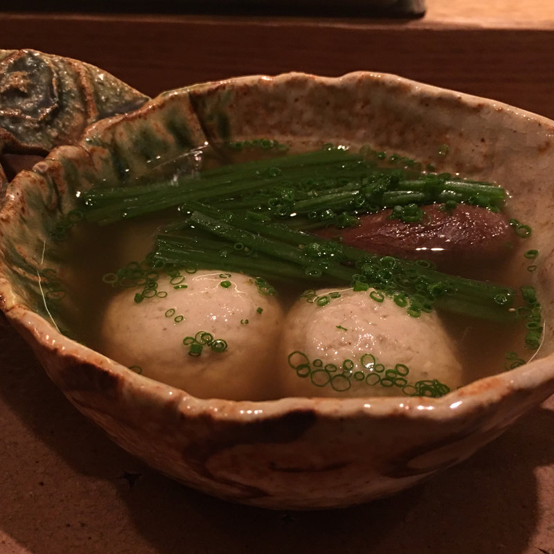 穴子のつみれ 睡蓮菜 冬瓜 椎茸 小鍋(虎白)