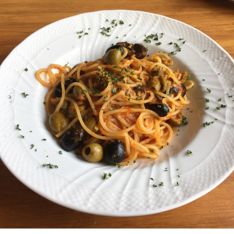 オリーブとトマトのパスタ(ミソラテラスイタリー （Misora Terrace Italy）)