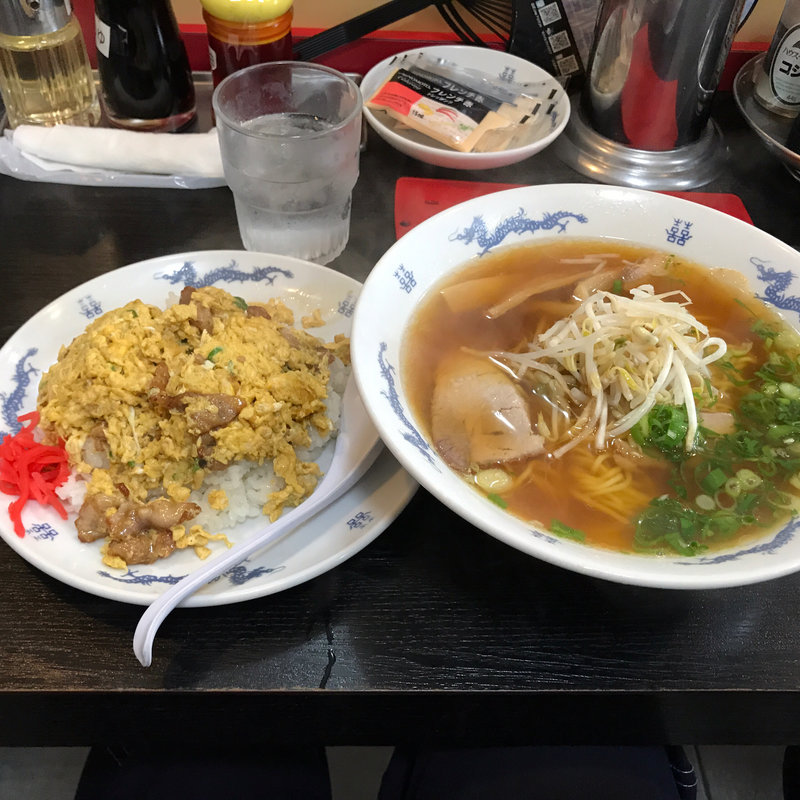 豚玉定食(三木一貫楼)