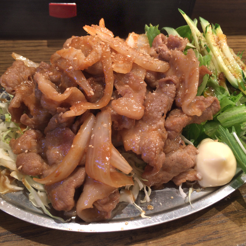 豚しょうが焼定食(二万馬力 )