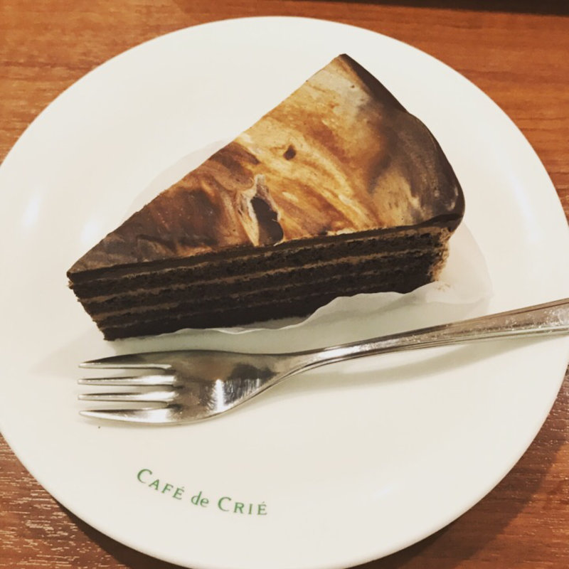 ベルギー産チョコレートケーキ(カフェ・ド・クリエ慈恵医大葛飾医療センター店)