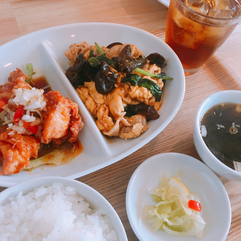 油淋鶏セット(中華ダイニング 木の葉)