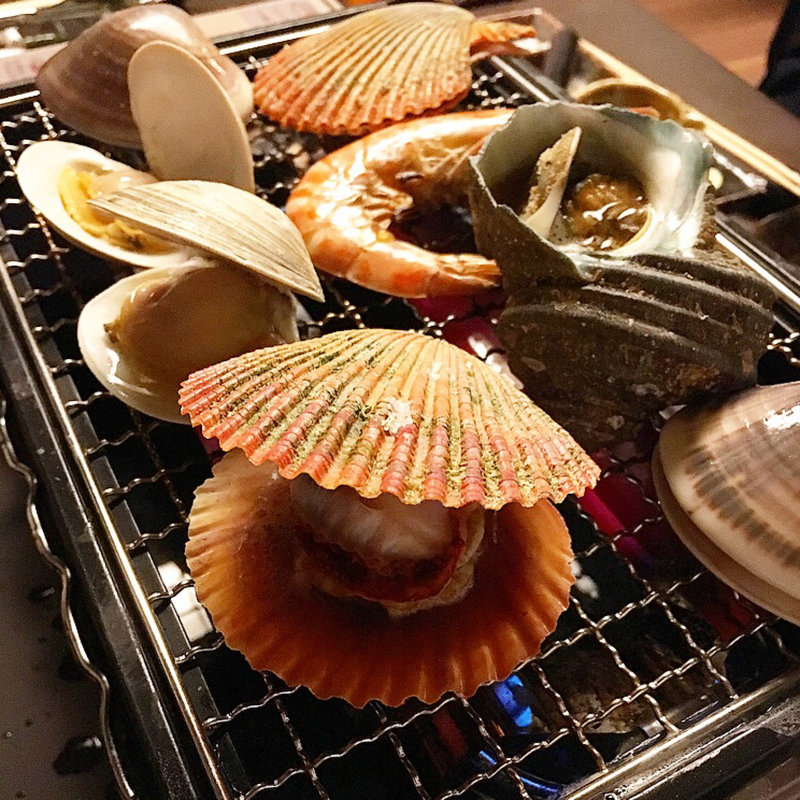 浜焼き(酒亭道や)