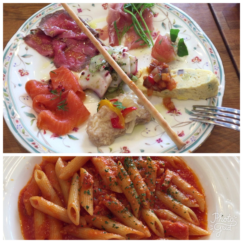 前菜盛り合わせとパスタセット(ココチーノ 越谷西口駅前店 )