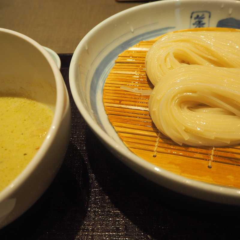 グリーンカレーつけうどん(銀座 佐藤養助)