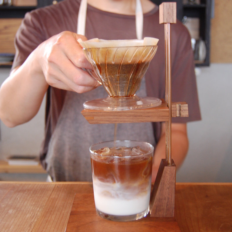 アイスカフェオレ(珈琲 二条小屋 （ニジョウコヤ）)