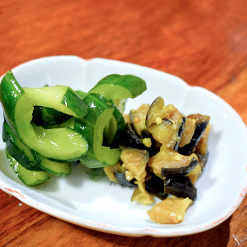 なすときゅうりの辛子づけ(塒 )