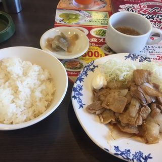 ランチ 豚生姜焼き(バーミヤン 調布つつじケ丘店)
