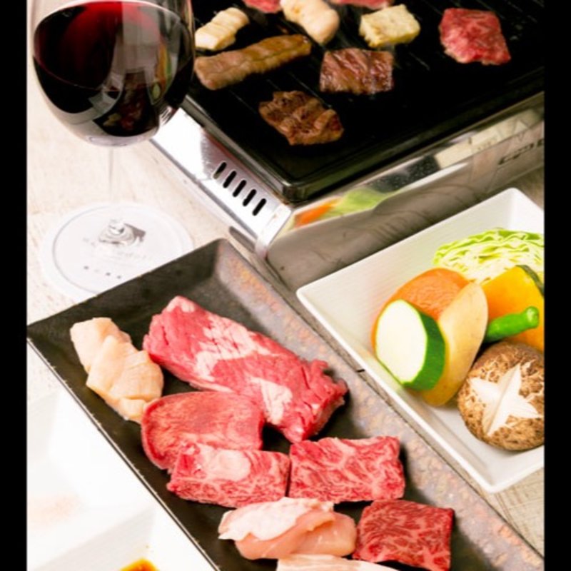 焼肉と焼き野菜＋ドリンクセット(ワギュウドキ)