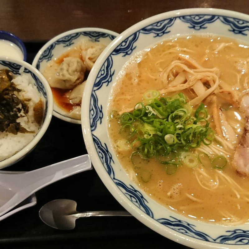 高菜ごはんらーめんセット(赤のれん)