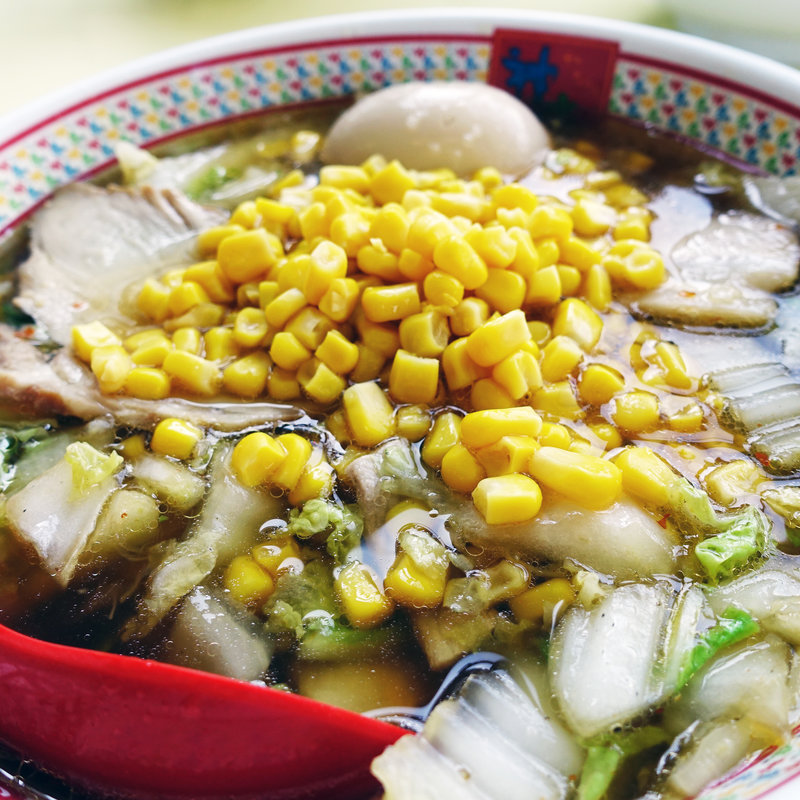 煮玉子コーンラーメン(どうとんぼり神座　 香芝ＳＡ店 （かむくら）)