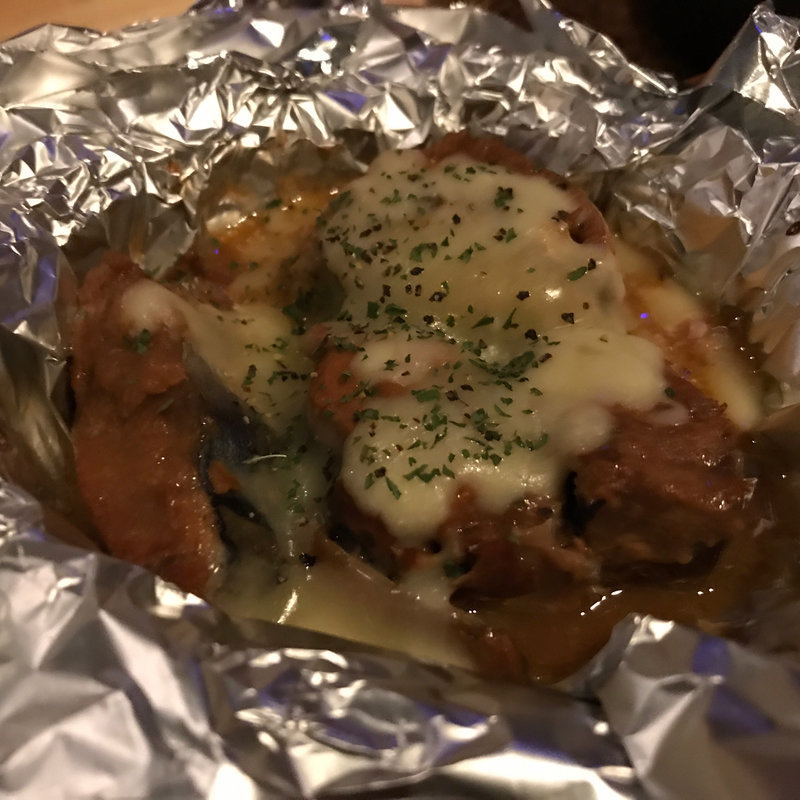 鯖煮込みのチーズ和え(85cafe（ハコカフェ）)