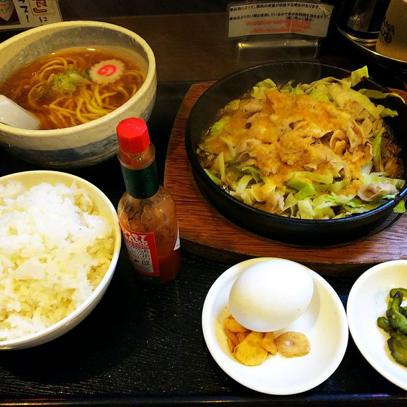 鉄板赤ふじ定食(大勝軒赤ふじ)