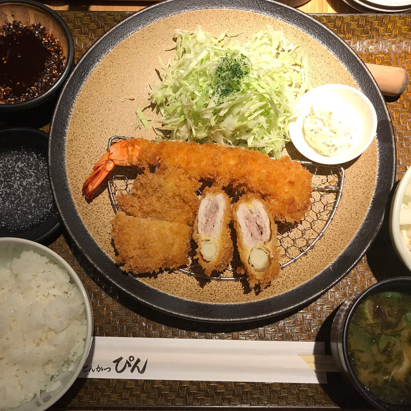 海老フライミックス(とんかつぴん錦糸町テルミナ店)