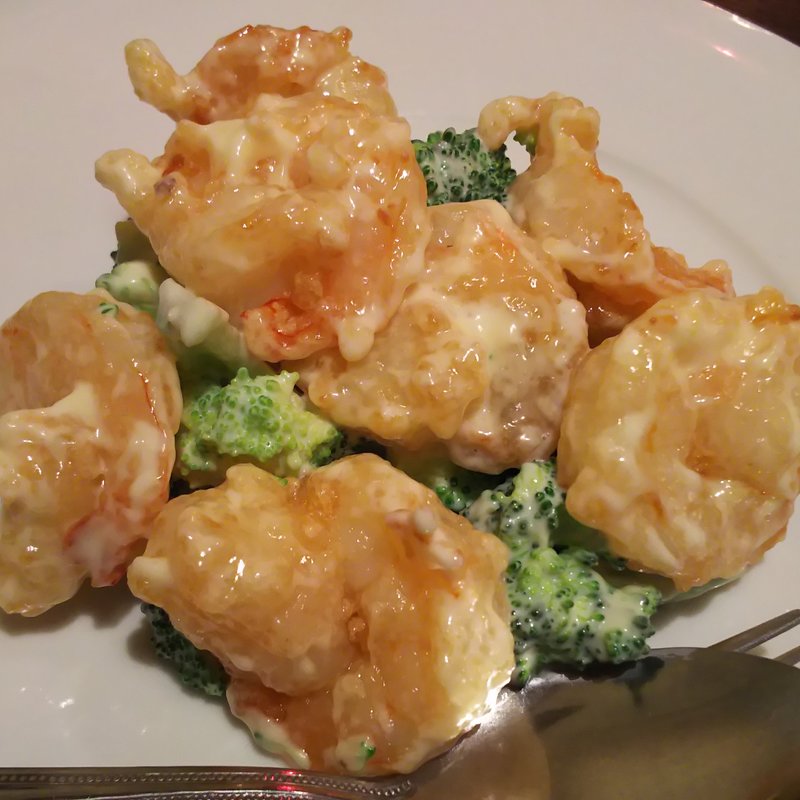 マスタード風味のエビマヨ(青蓮 新川崎三井ビルディング店)