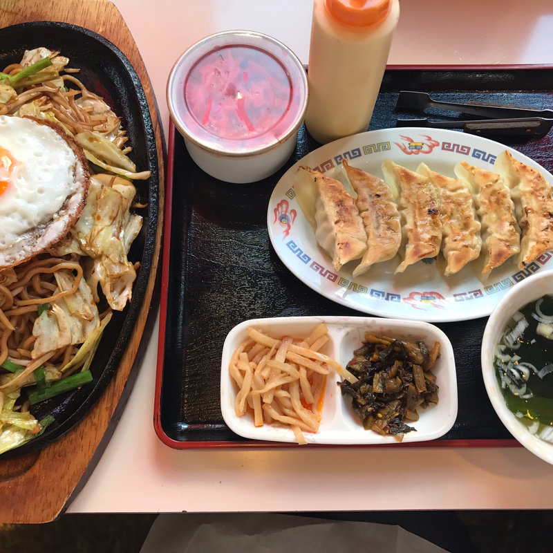 鉄板焼きそばセット(宇都宮餃子館 駅前中央店 )