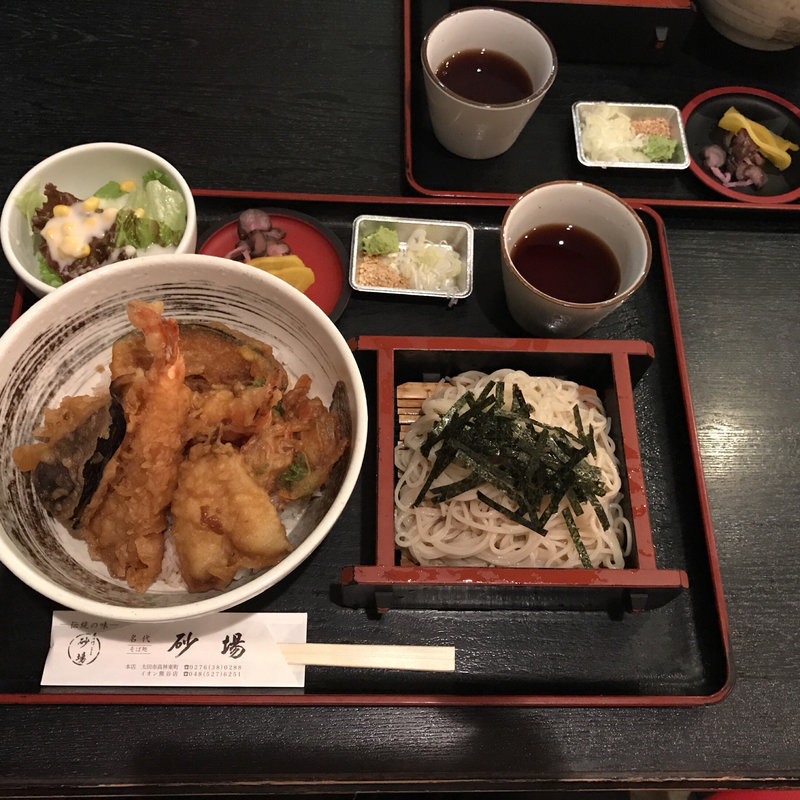 天丼とせいろそば(そば処 砂場 イオン熊谷店)