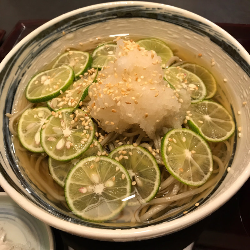 すだちおろしそば(冷)(手打ちそば 膳)