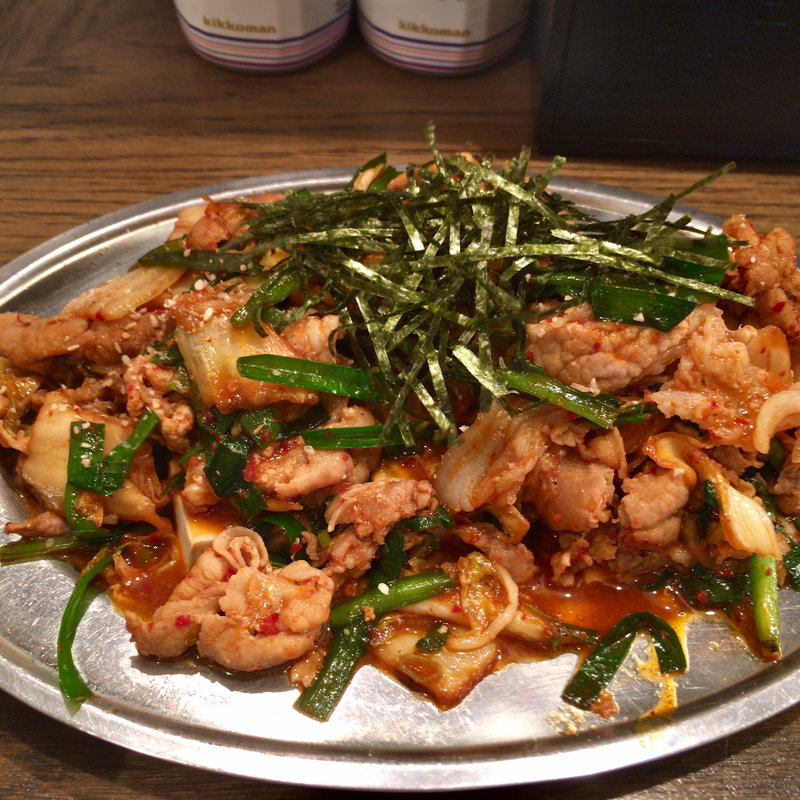 豚キムチ炒め定食(二万馬力 )