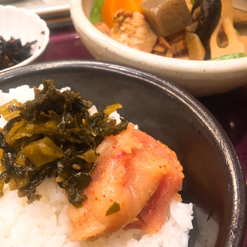 がめ煮定食(博多もつ鍋やまや 京阪京橋店)