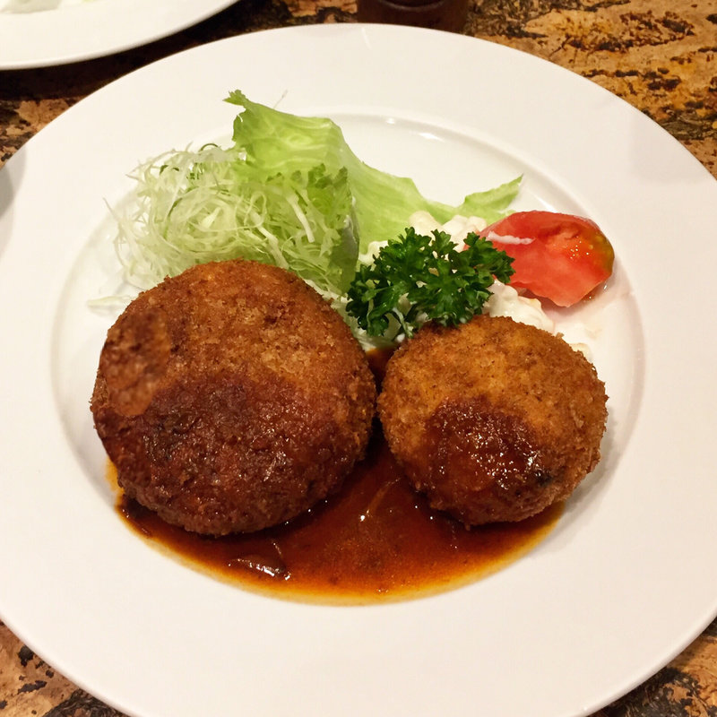 メンチカツ カニコロ(洋食あきら)