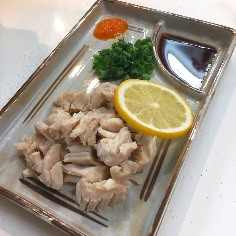 ミノ湯引き(ホルモン千葉 渋谷店)