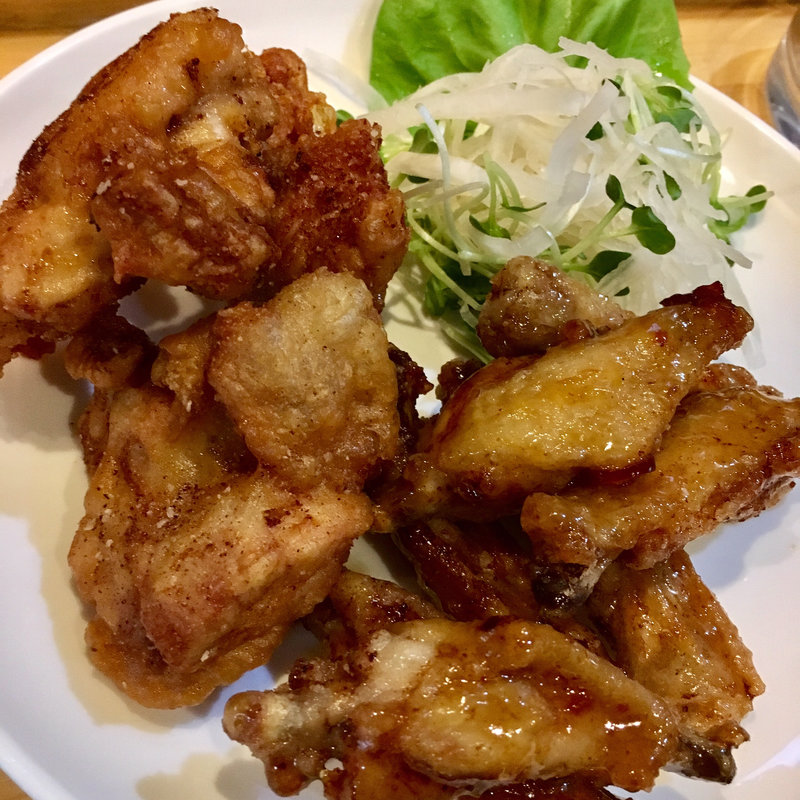 鳥の唐揚げ&手羽先(あいちゃん)