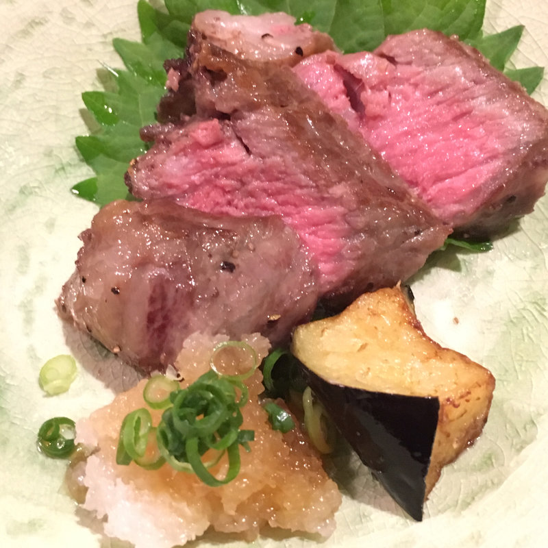 和牛サーロインステーキ(昔ばなし 別館)