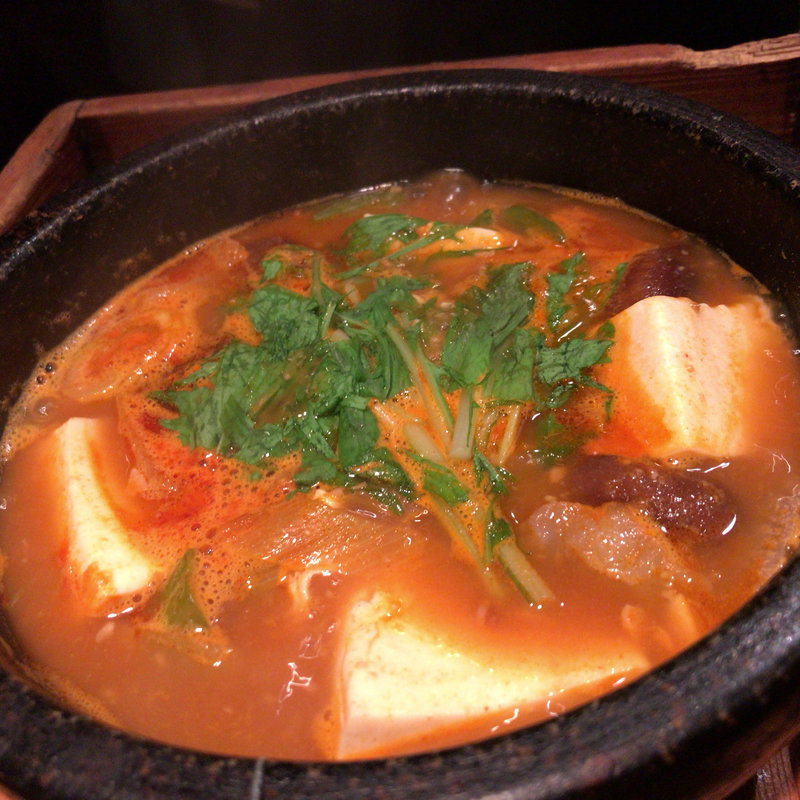 豆腐とキムチチゲ(壱語屋 三軒茶屋店)