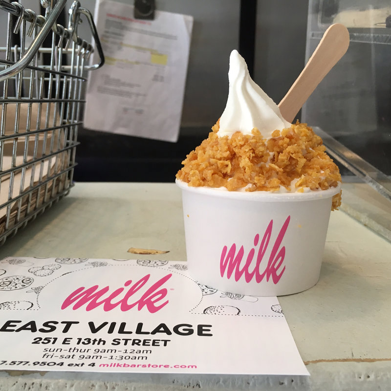 Cereal Milk soft serve(Momofuku Milk Bar)