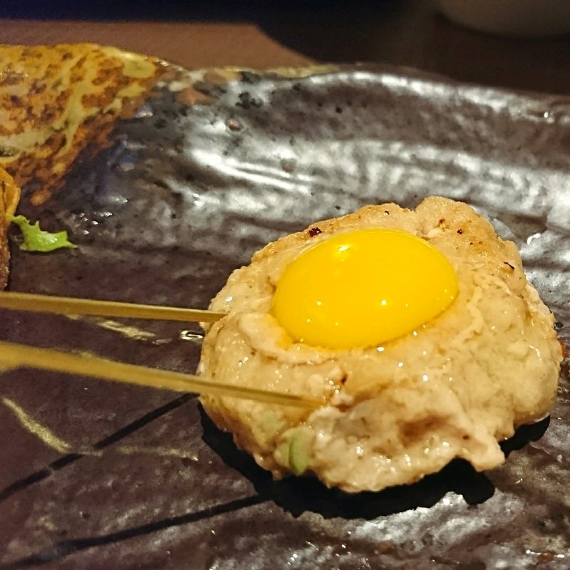 親子つくね(北海道厳選居酒屋 仲町ガバチョ 鉄板串焼店)