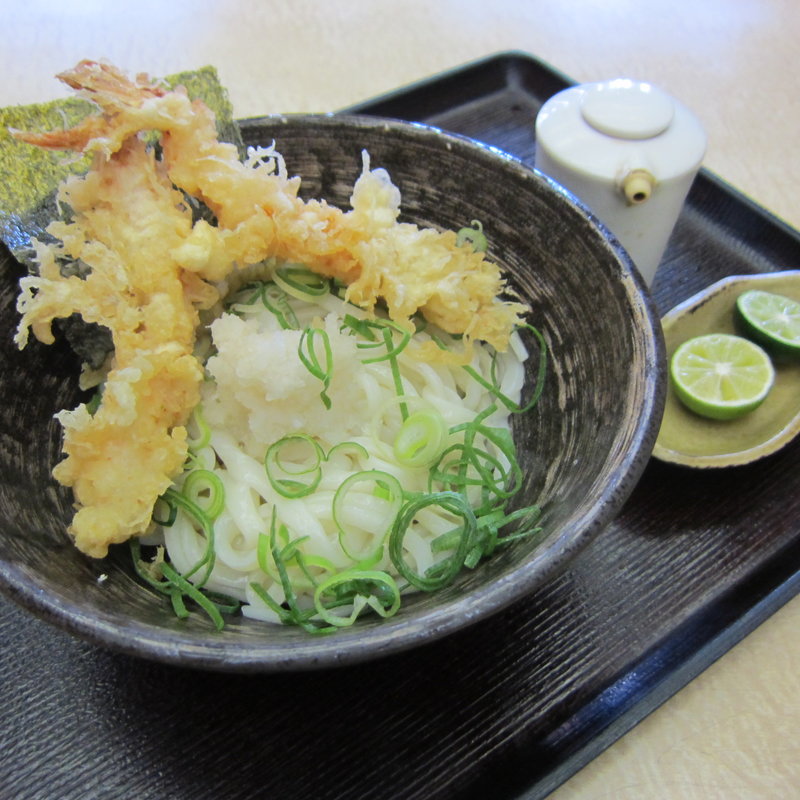 えび天すだちぶっかけうどん(大阪のうどん 愛宕屋)