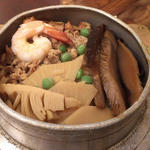 五目釜飯(鳥ぎん 銀座本店)