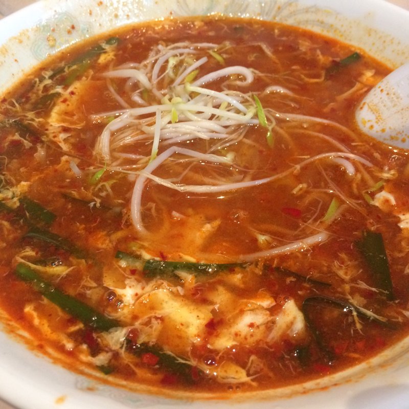 辛麺　辛さ5　こんにゃく麺(辛麺　輪　（宮崎本店）)