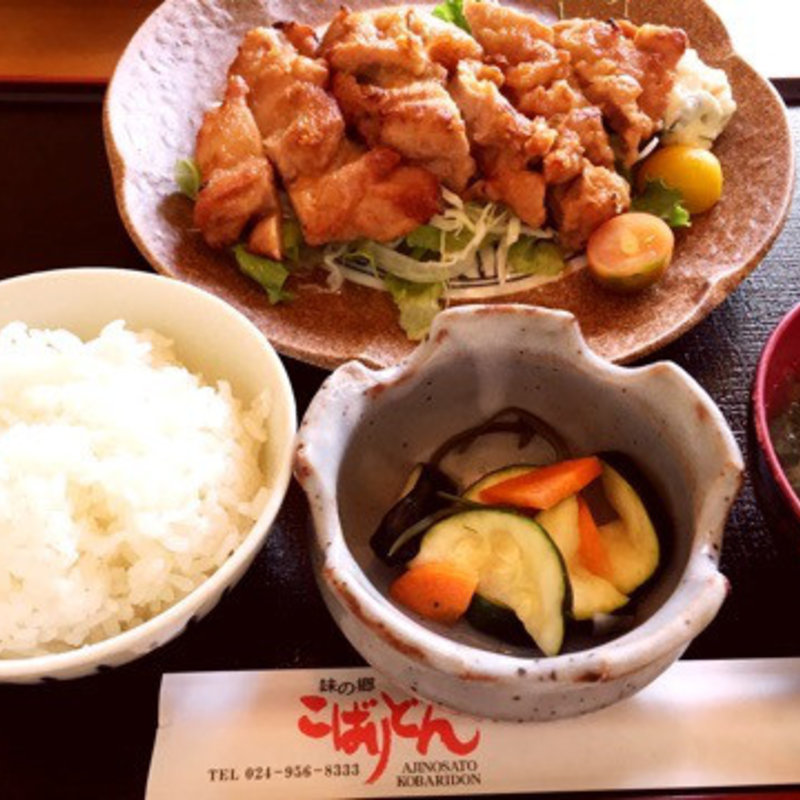 チキン味噌焼き定食(味の郷こばりどん)