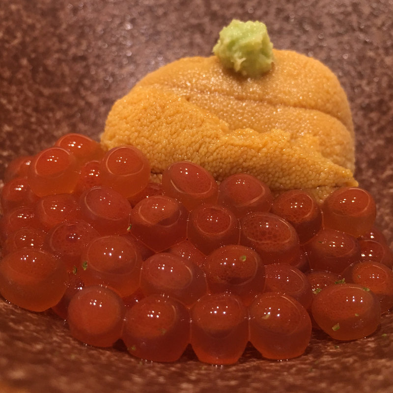 赤雲丹 新いくら 小丼(鮨 由う)