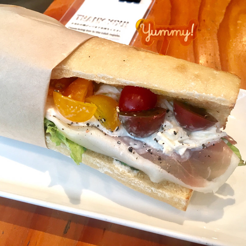 ブッラータとパニシュータのパニーノ(FabCafe)