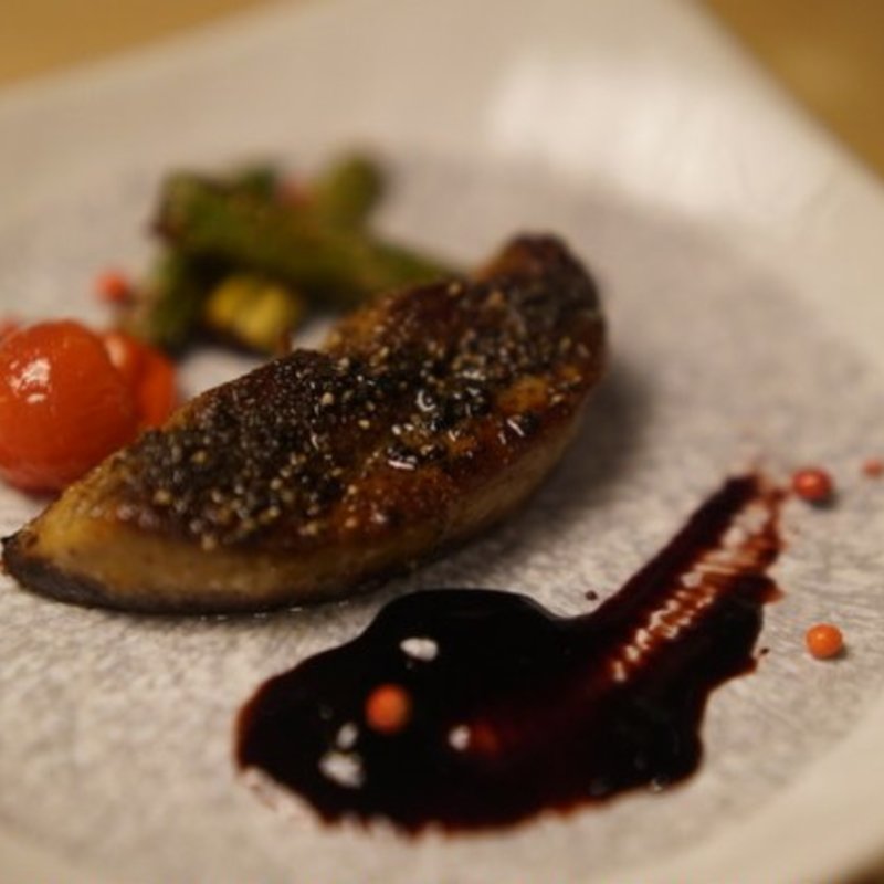 フォアグラ黒胡椒焼き