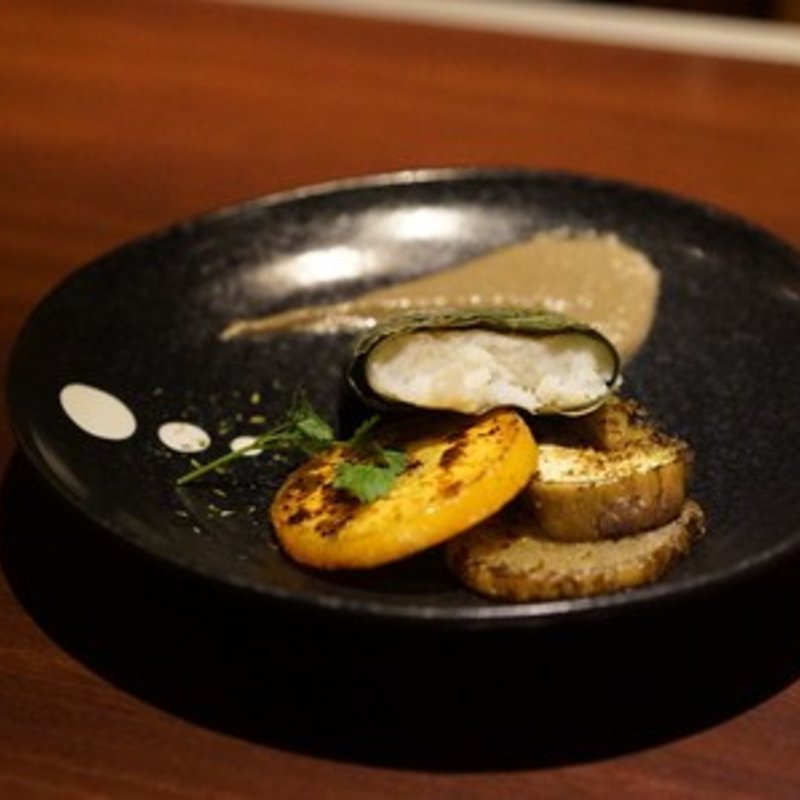 白身魚のタプナードソース(アンチョビ)(鉄板焼 grow 六本木)