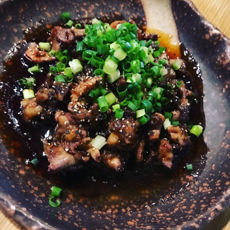 鶏ホルモンたれ焼(ファイアーバード)