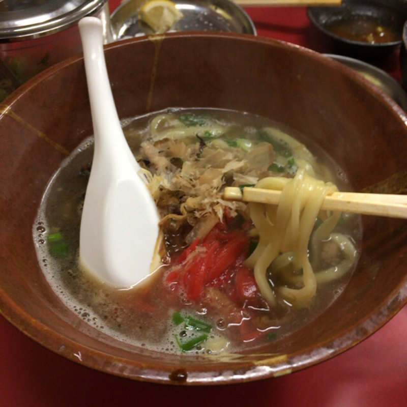 バラ軟骨そば(乃ノ家)